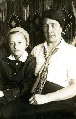 Obraz pod tytułem "pani Kociubowa z córką"